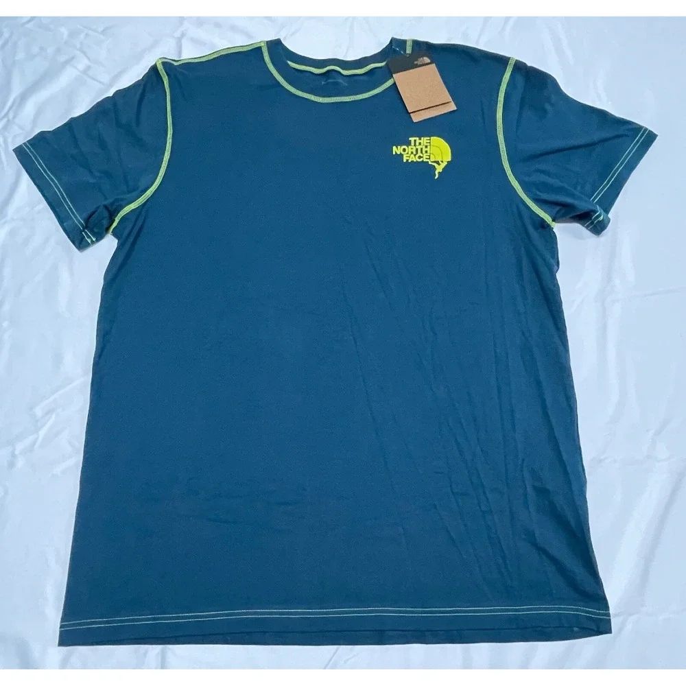 THE NORTH FACE Men's Short Sleeve Dome Climb Tee, Monterey Blue, X-Large